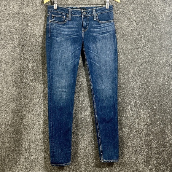 Big Star Jeans Womens 27 Blue Western Low Rise Fit Dark Wash Stretch Casual - Picture 1 of 11